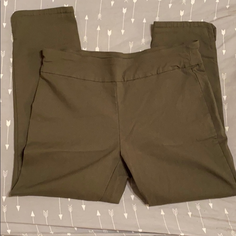 Crop Stretchy Work Pants